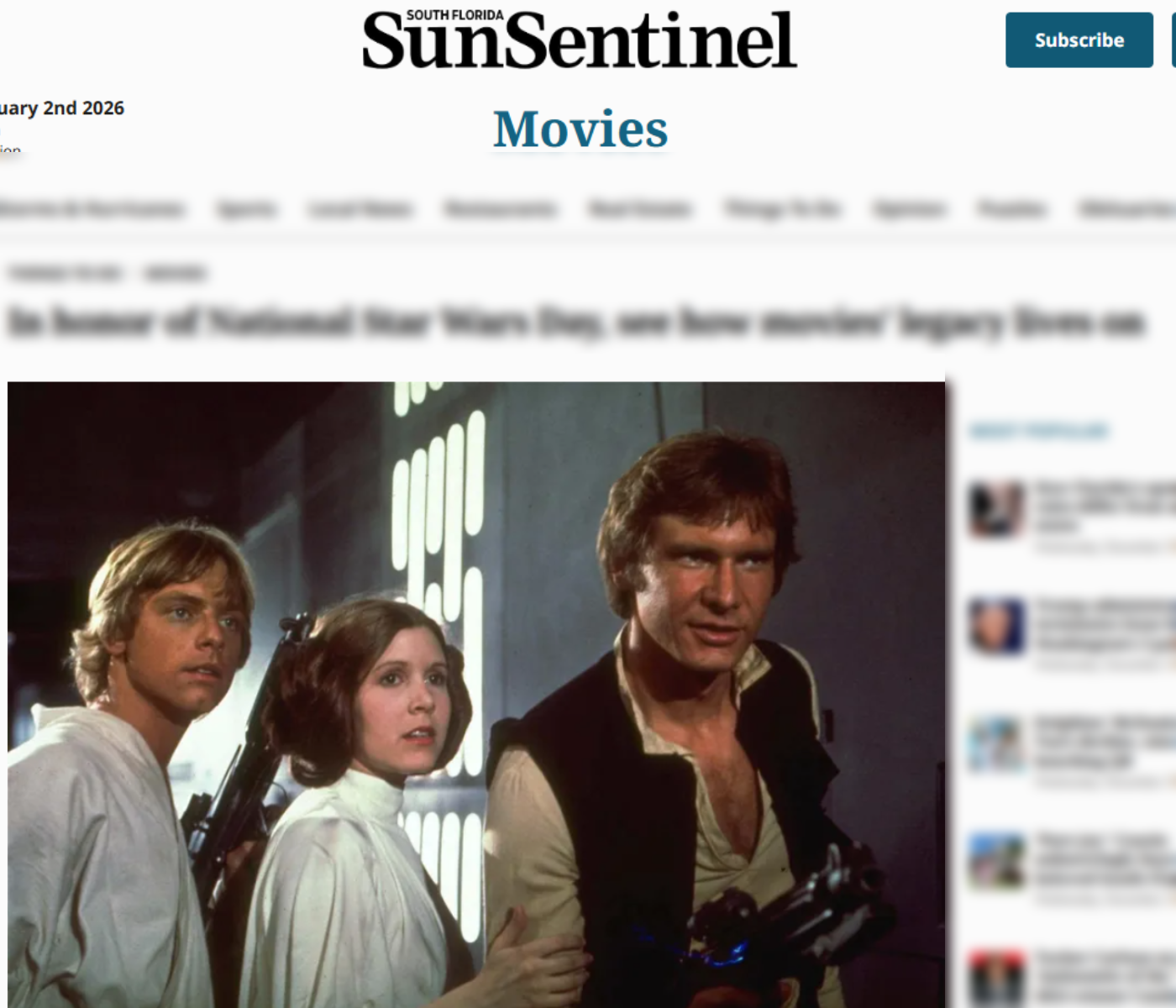 Sun Sentinel coverage